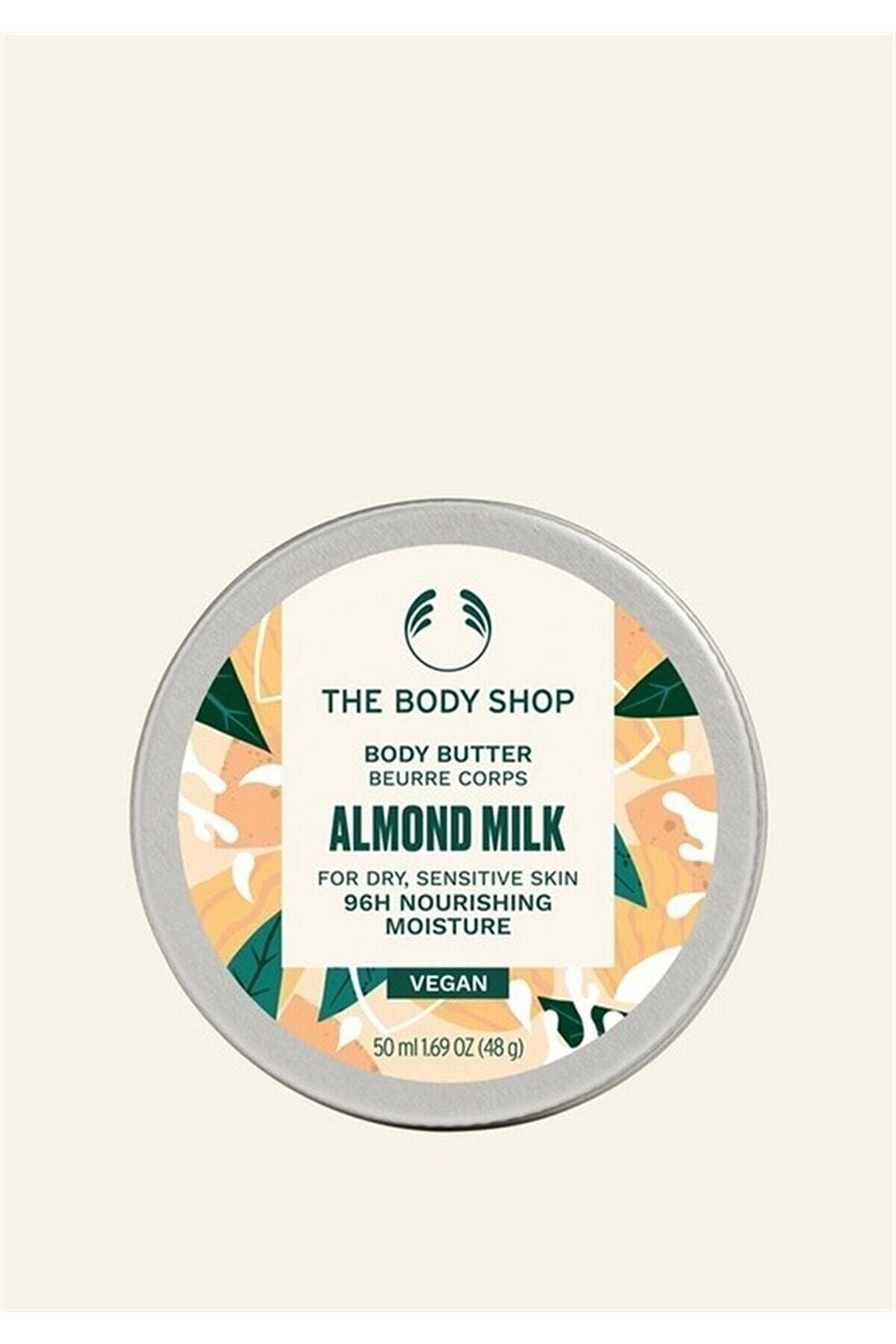کره بدن حاوی عصاره شیر بادام با حجم 50 میلی لیتر بادی شاپ The body shop