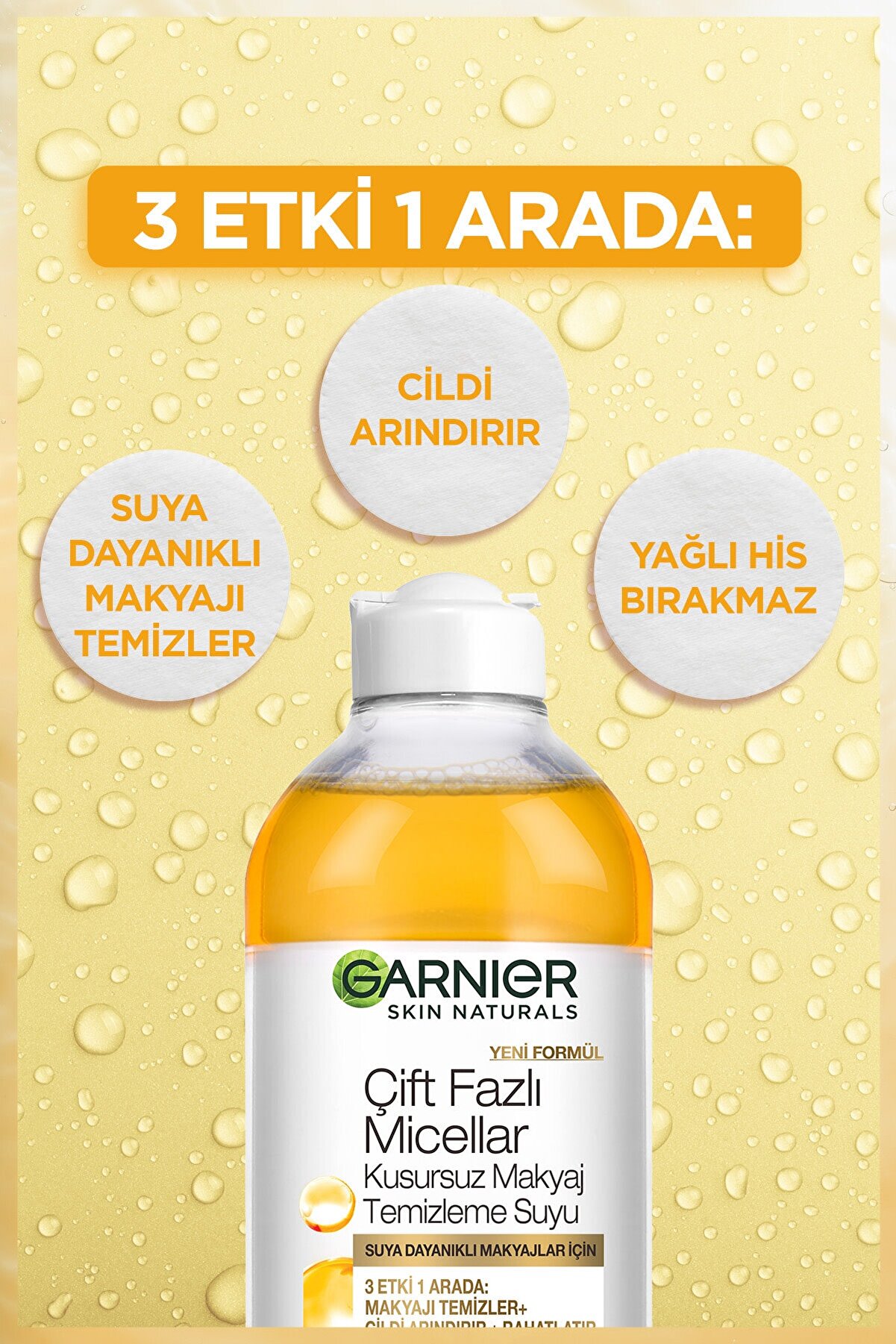 پاک کننده آرایش دوفاز میسلار واتر 400 میل گارنیر Garnier