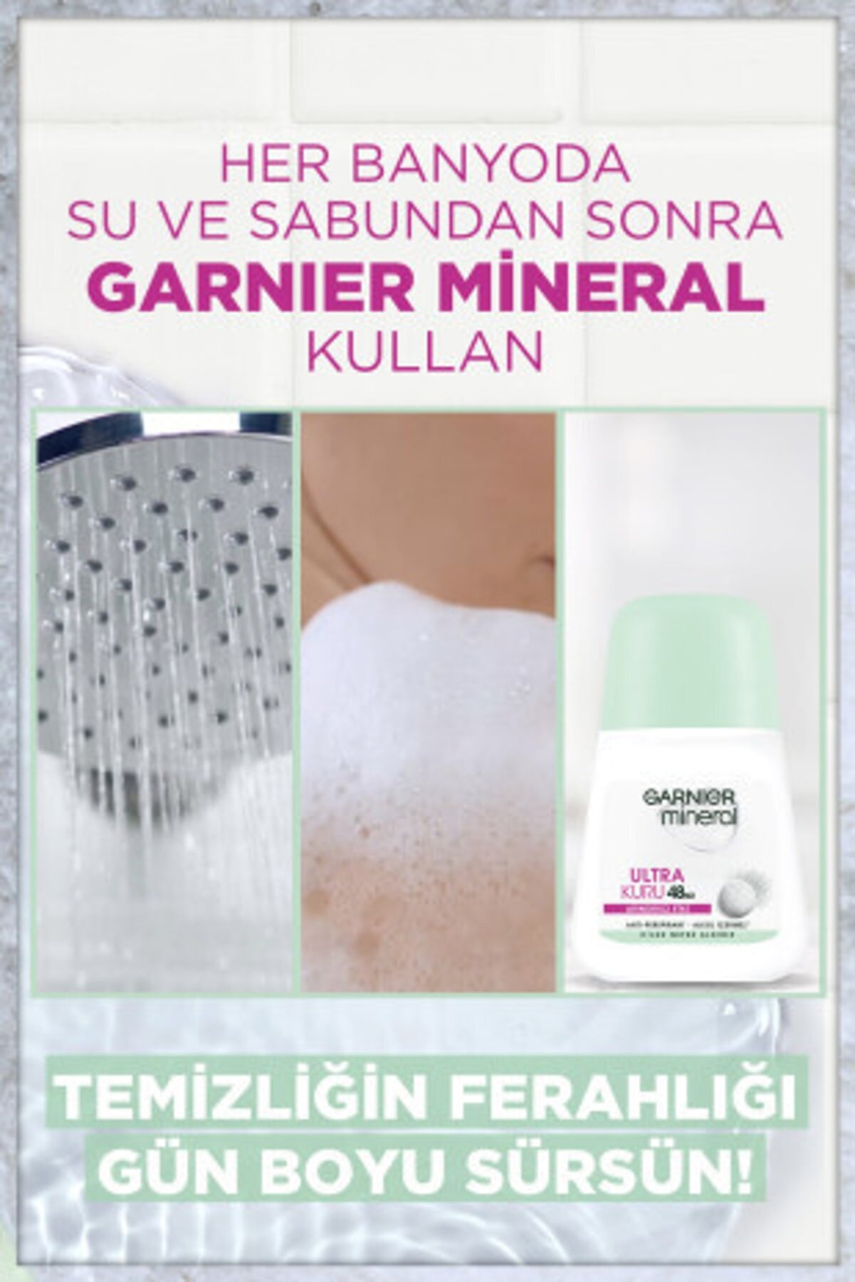 دئودورانت رولی ارگانیک مینرال اولترا زنانه  گارنیر Garnier