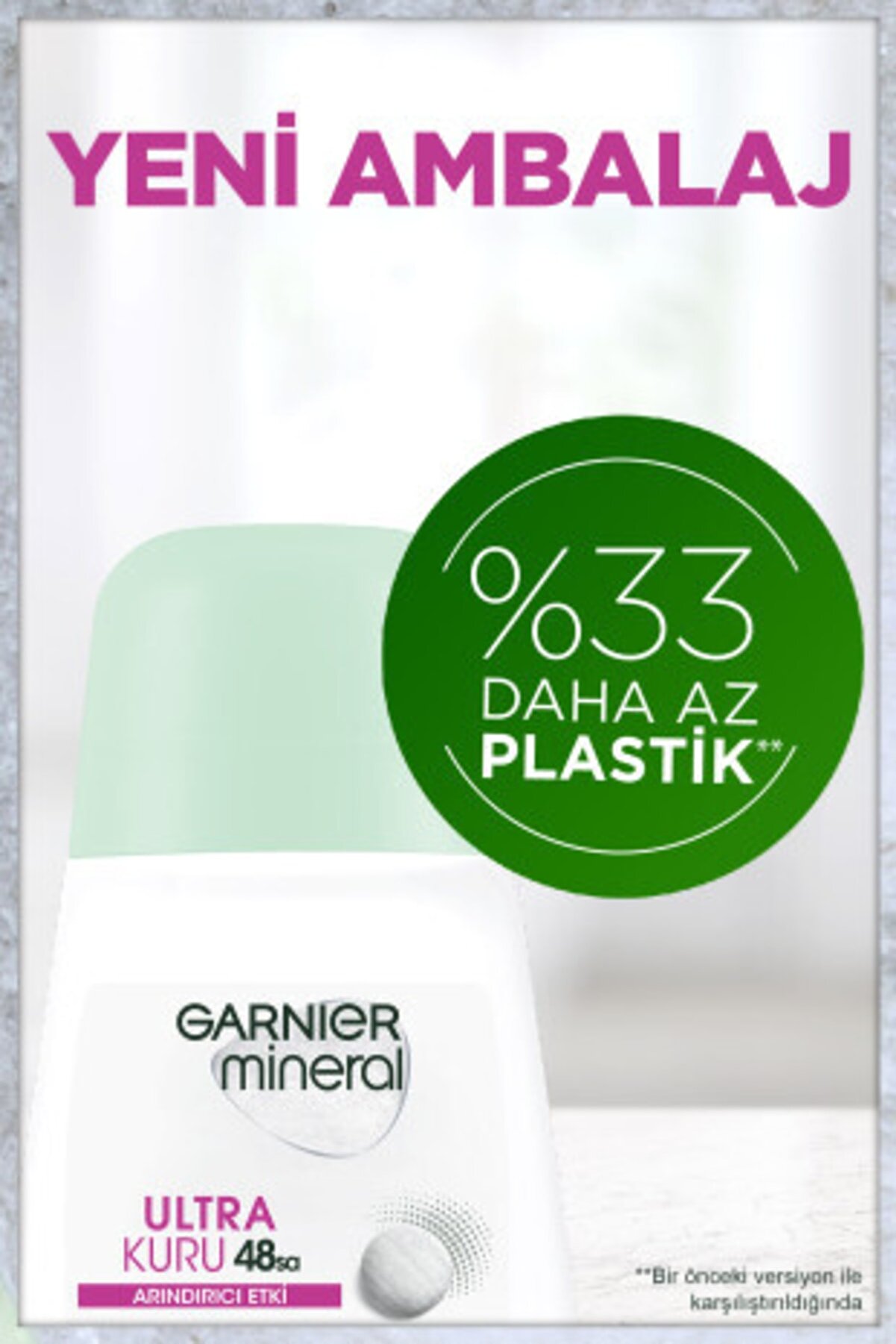 دئودورانت رولی ارگانیک مینرال اولترا زنانه  گارنیر Garnier