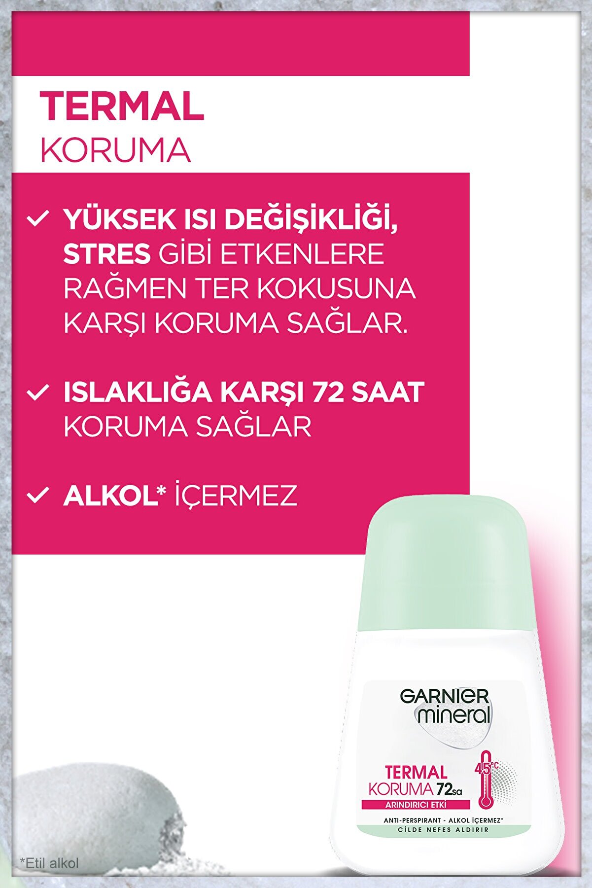 دئودورانت رول زنانه محافظ حرارتی 100میل گارنیر Garnier