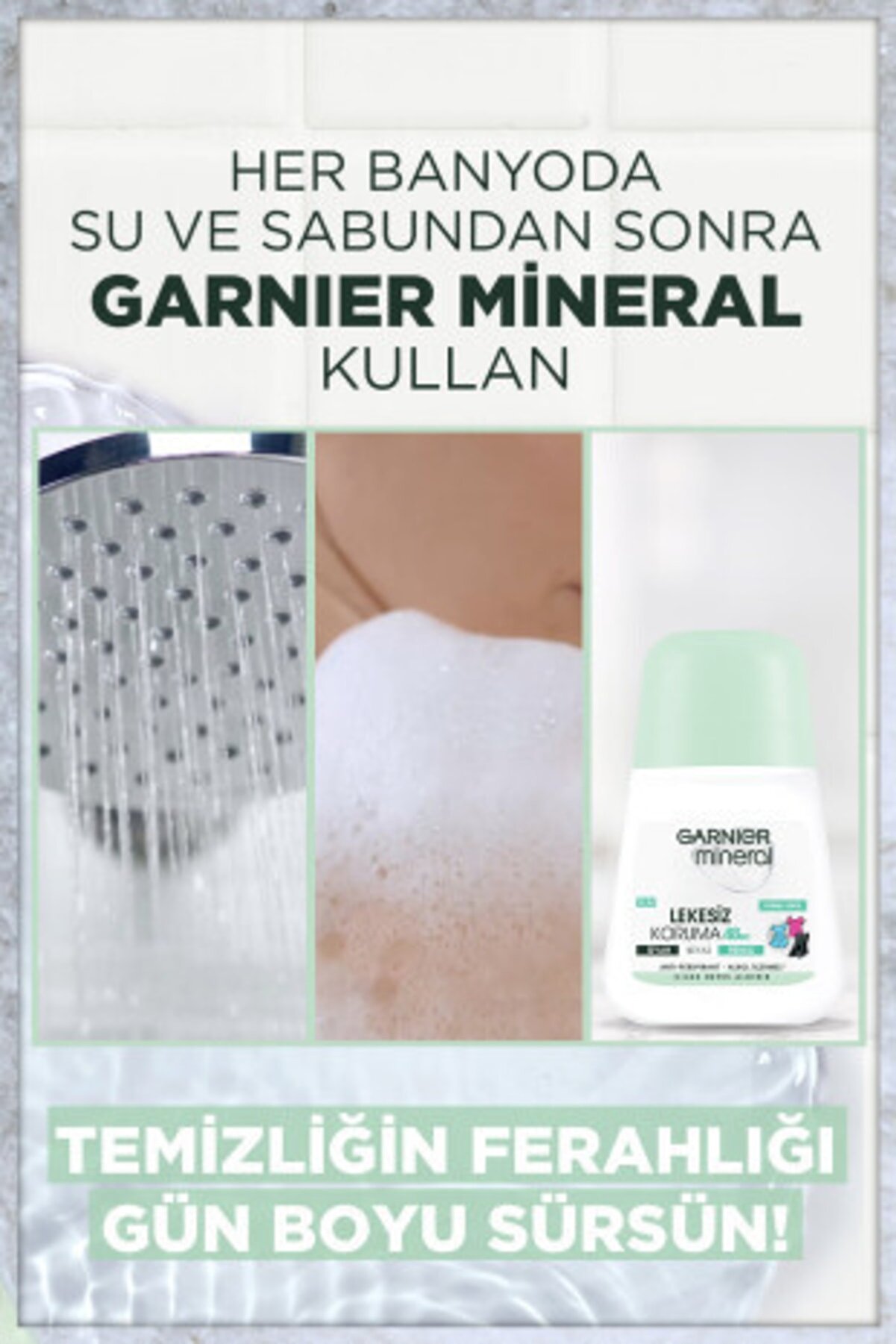 دئودورانت رول محافظ لباس بدون لکه معدنی 100میل گارنیر Garnier
