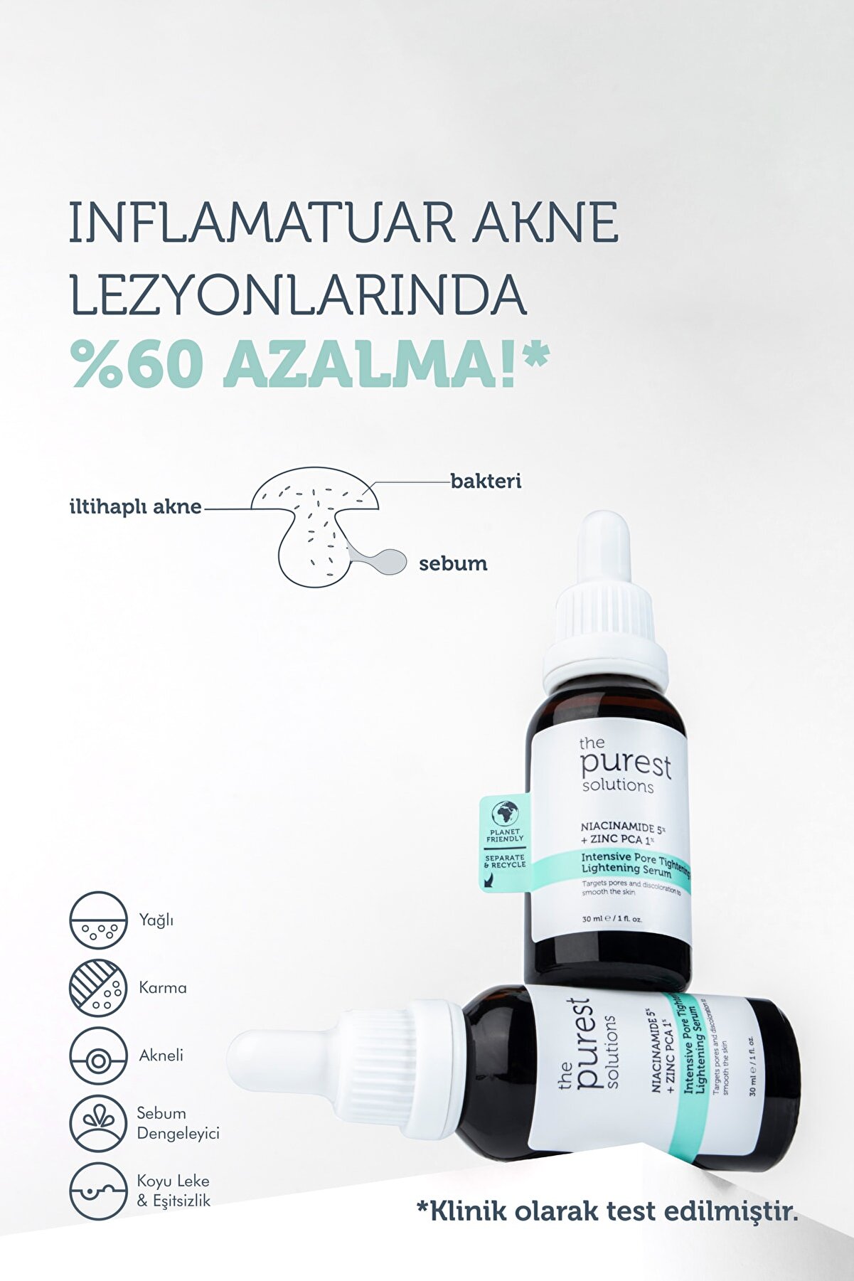 سرم مراقبت از پوست نیاسینامید 30 میلی لیتر پیورست سولوشن The Purest Solutions