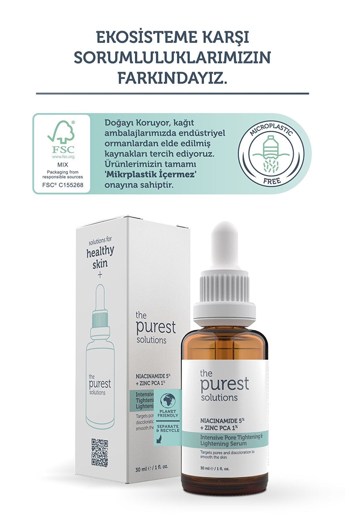 سرم مراقبت از پوست نیاسینامید 30 میلی لیتر پیورست سولوشن The Purest Solutions