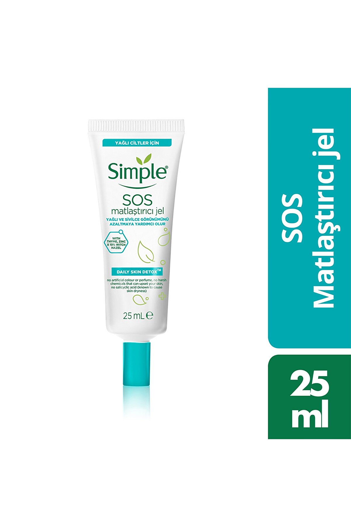 ژل مات کننده SOS برای کاهش ظاهر چربی و جوش - حجم 25 میلی لیتر سیمپل Simple