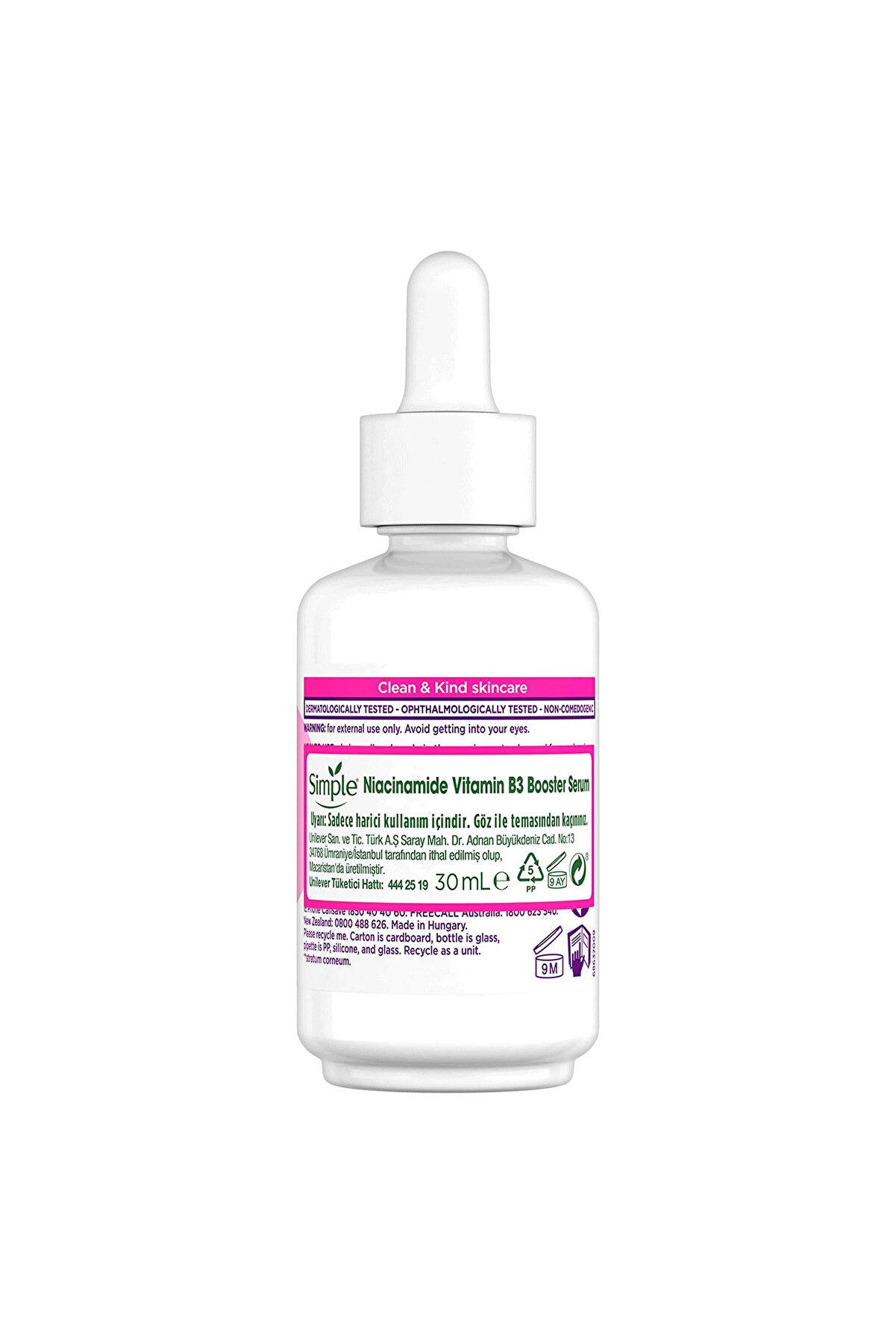 سرم تقویت کننده 10% ویتامین B3 نیاسینامید یکنواخت کننده ظاهر پوست - حجم 30 میلی لیتر سیمپل Simple