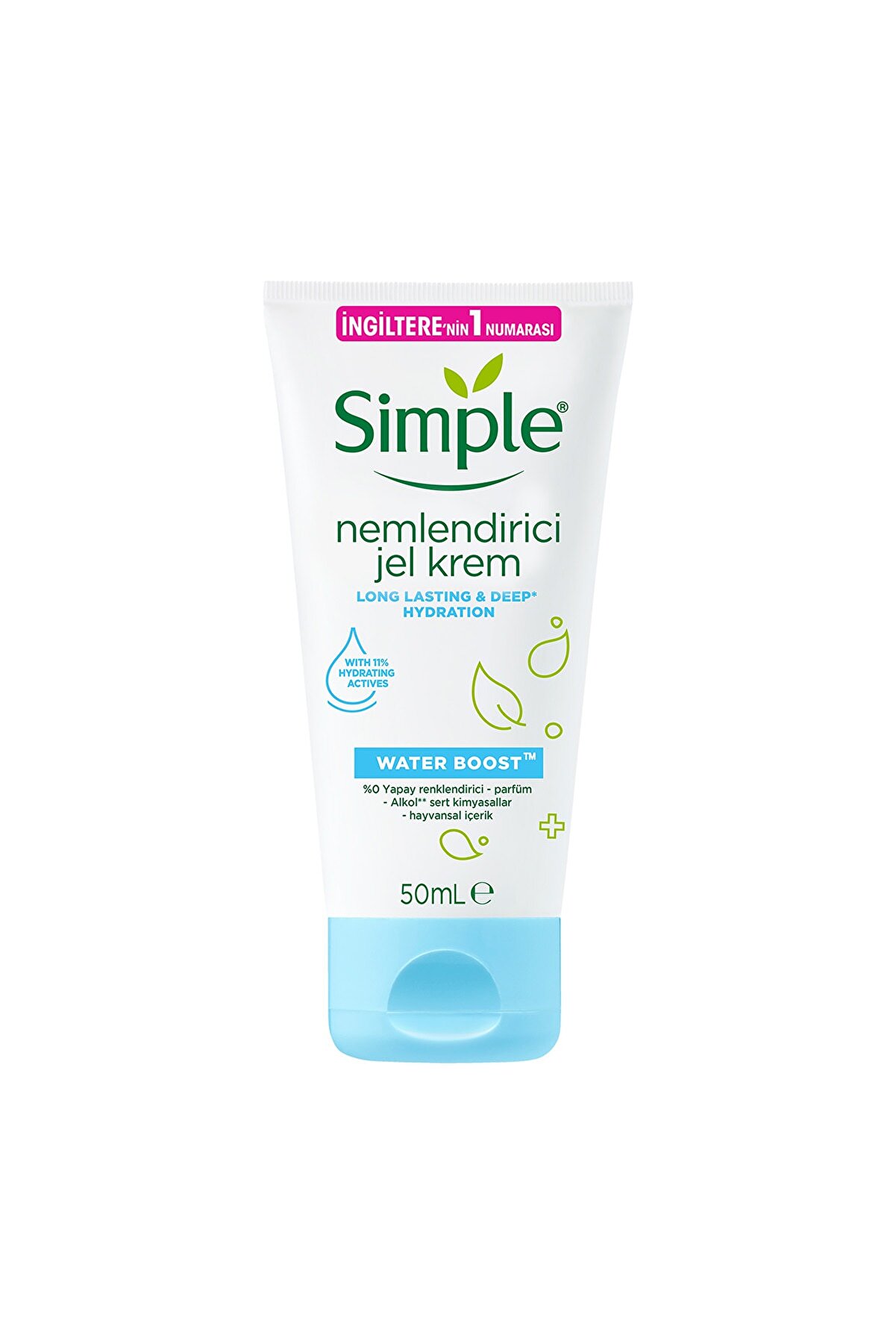 کرم ژل مرطوب کننده واتر بوست حجم 50 میلی لیتر سیمپل Simple