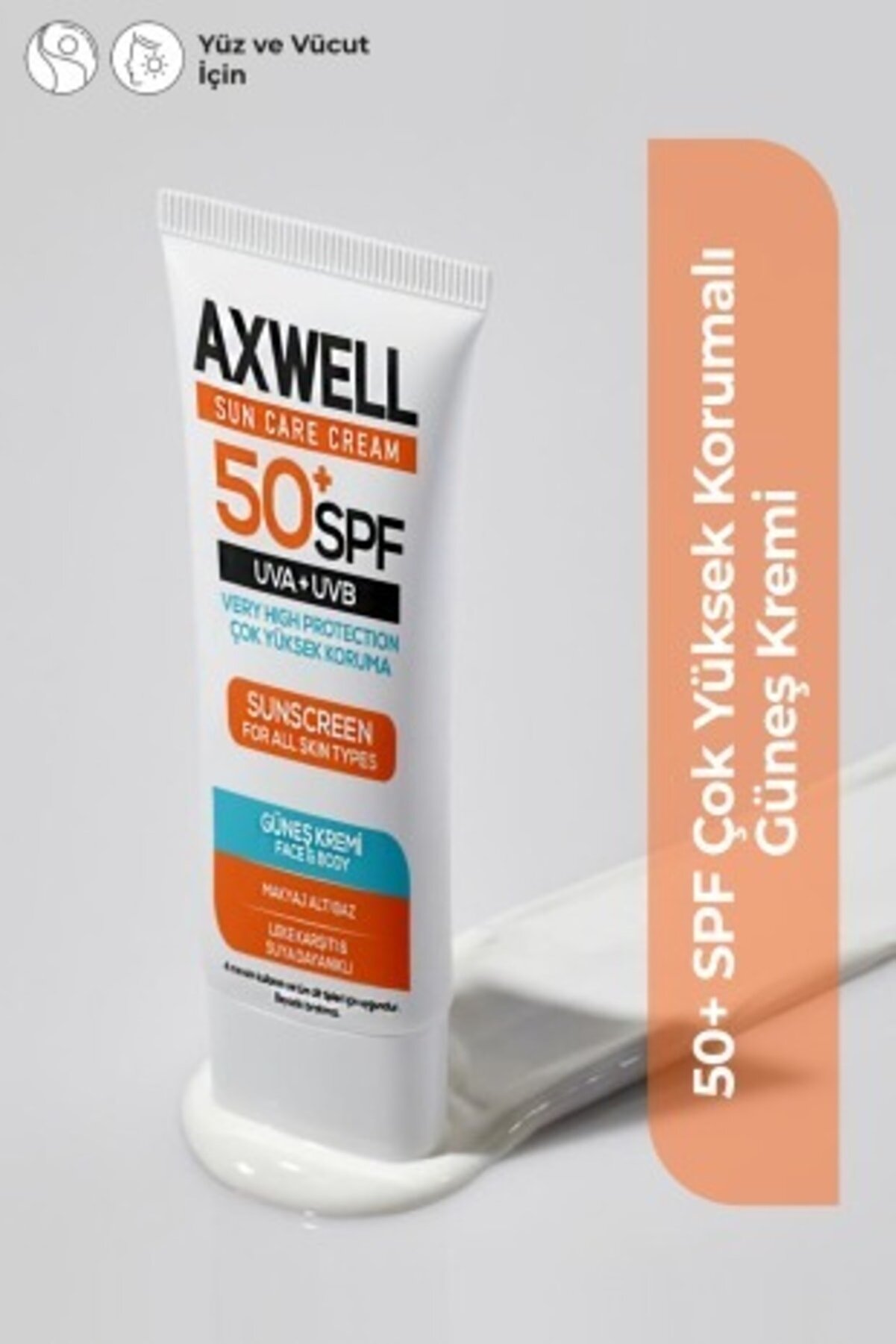 کرم ضد آفتاب و ضد لک Spf 50+ حجم 50 ml اکس‌ول AXWELL