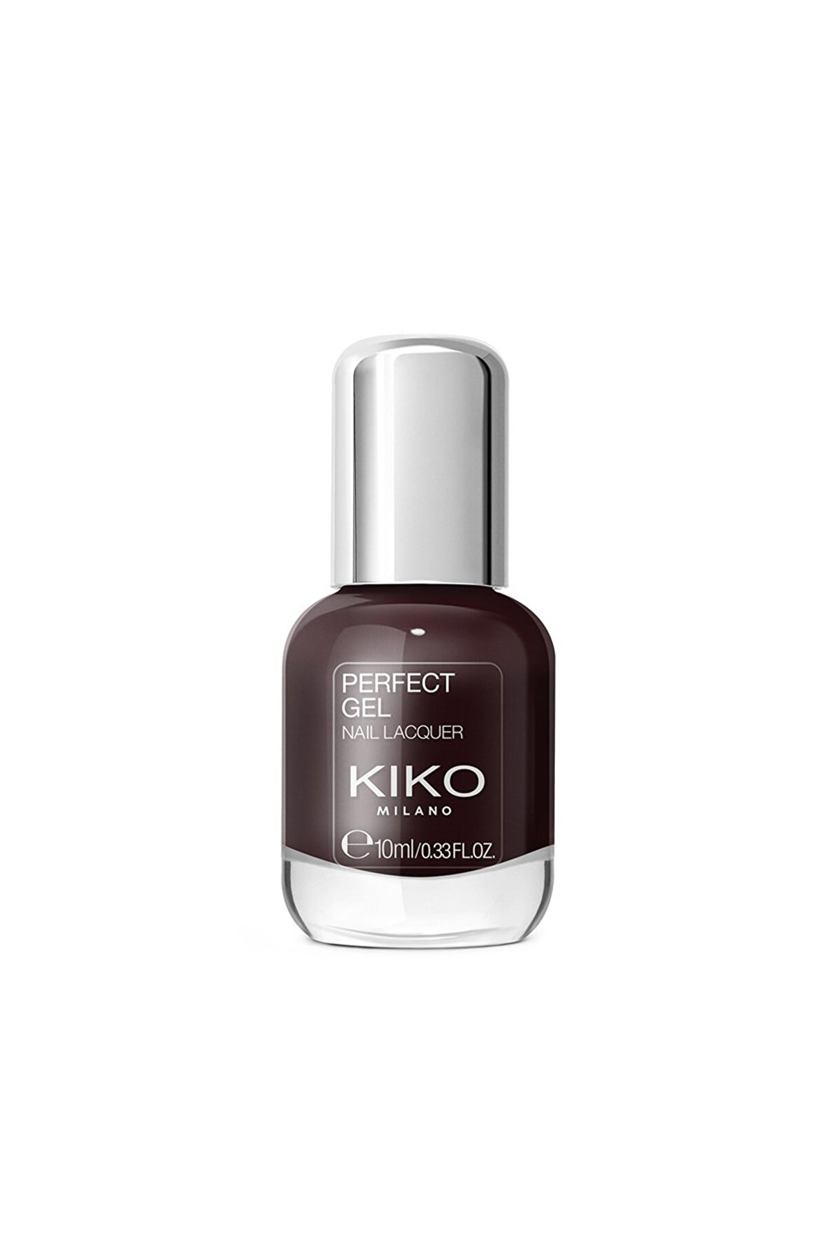 لاک ناخن ژل پرفکت شماره 121 رنگ قهوه ای تیره براق کیکو KIKO
