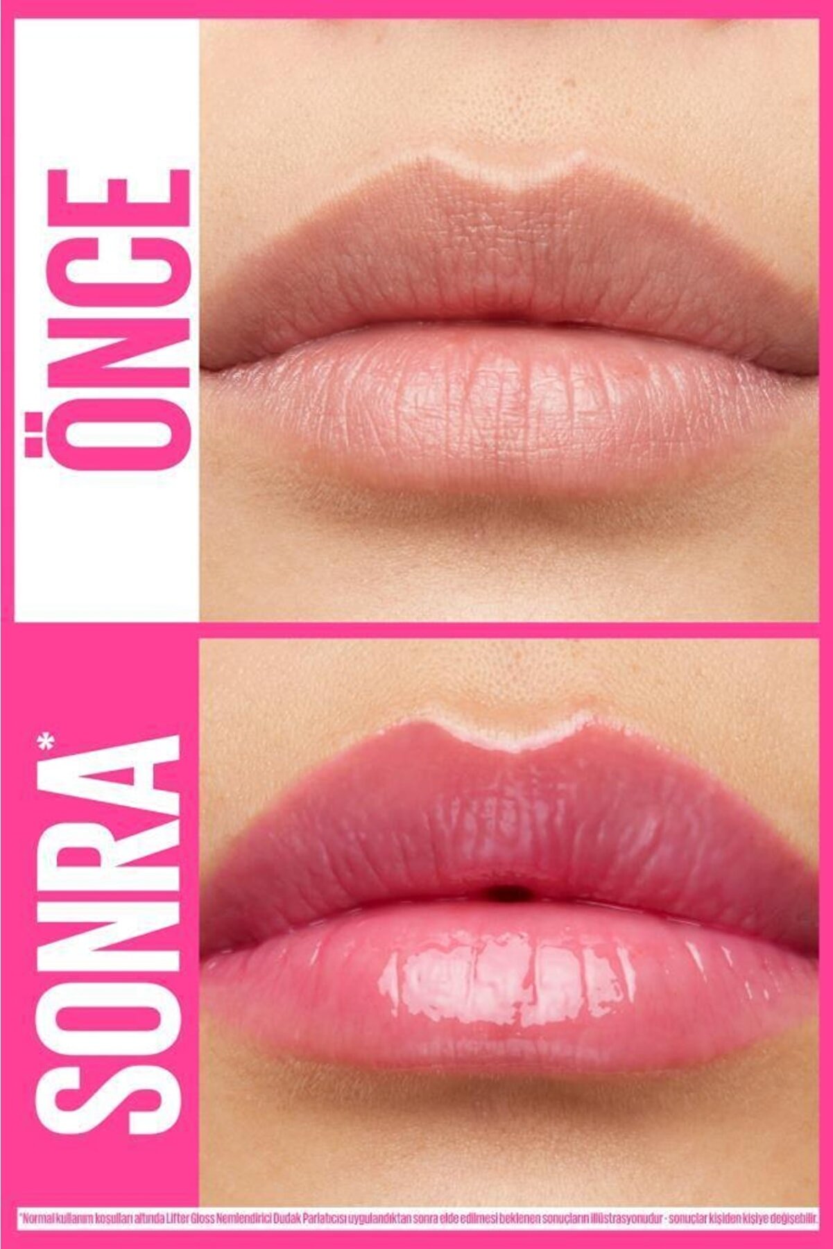 ریمل براق کننده لب با هیالورونیک اسید - 24 Bubblegum میبلین Maybelline