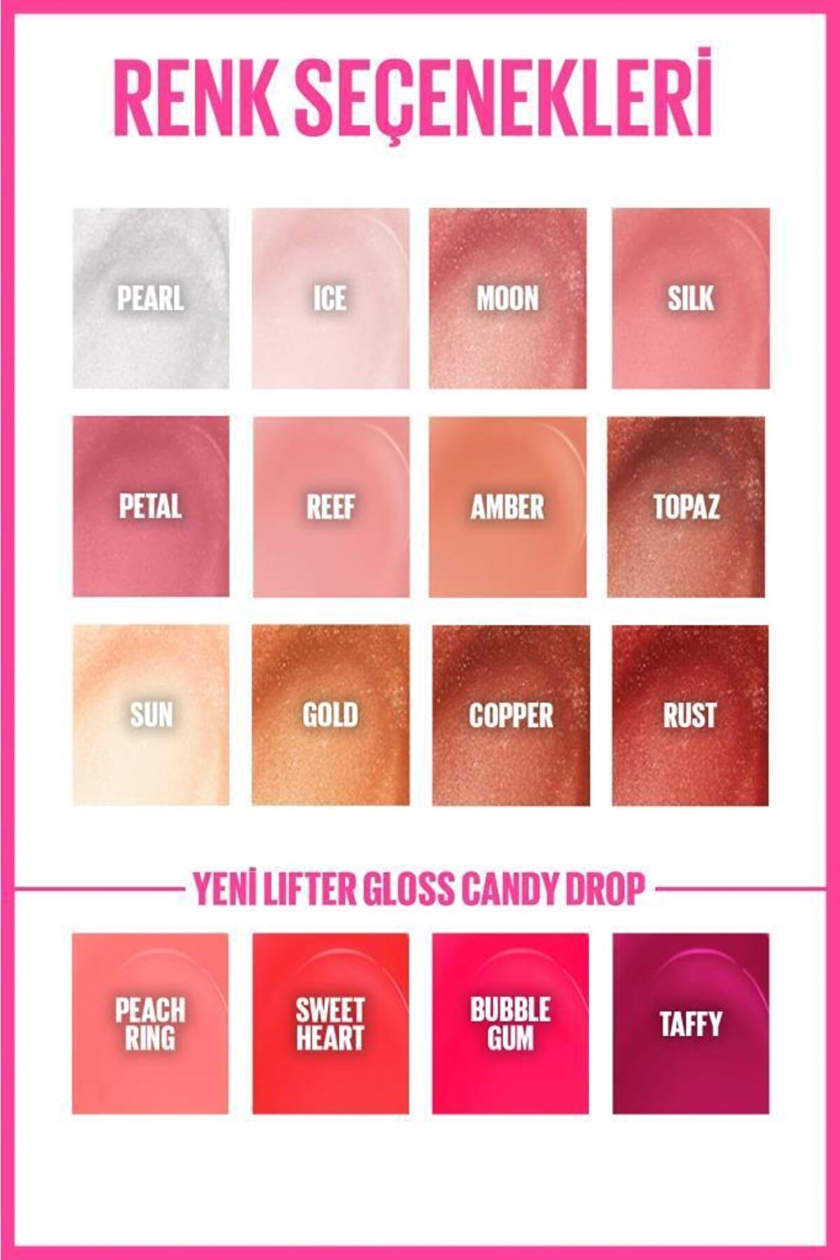 ریمل براق کننده لب با هیالورونیک اسید - 22 Peach Ring میبلین Maybelline