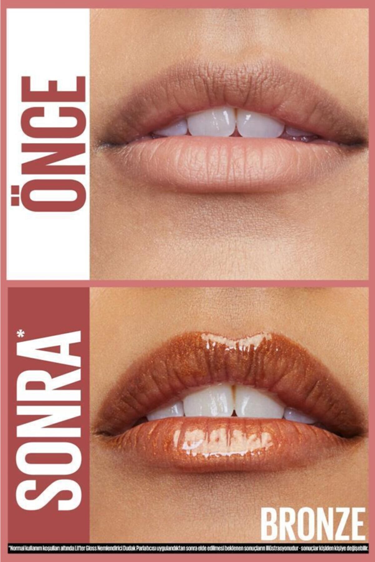 ریمل براق کننده لب با هیالورونیک اسید - 018 Bronze میبلین Maybelline