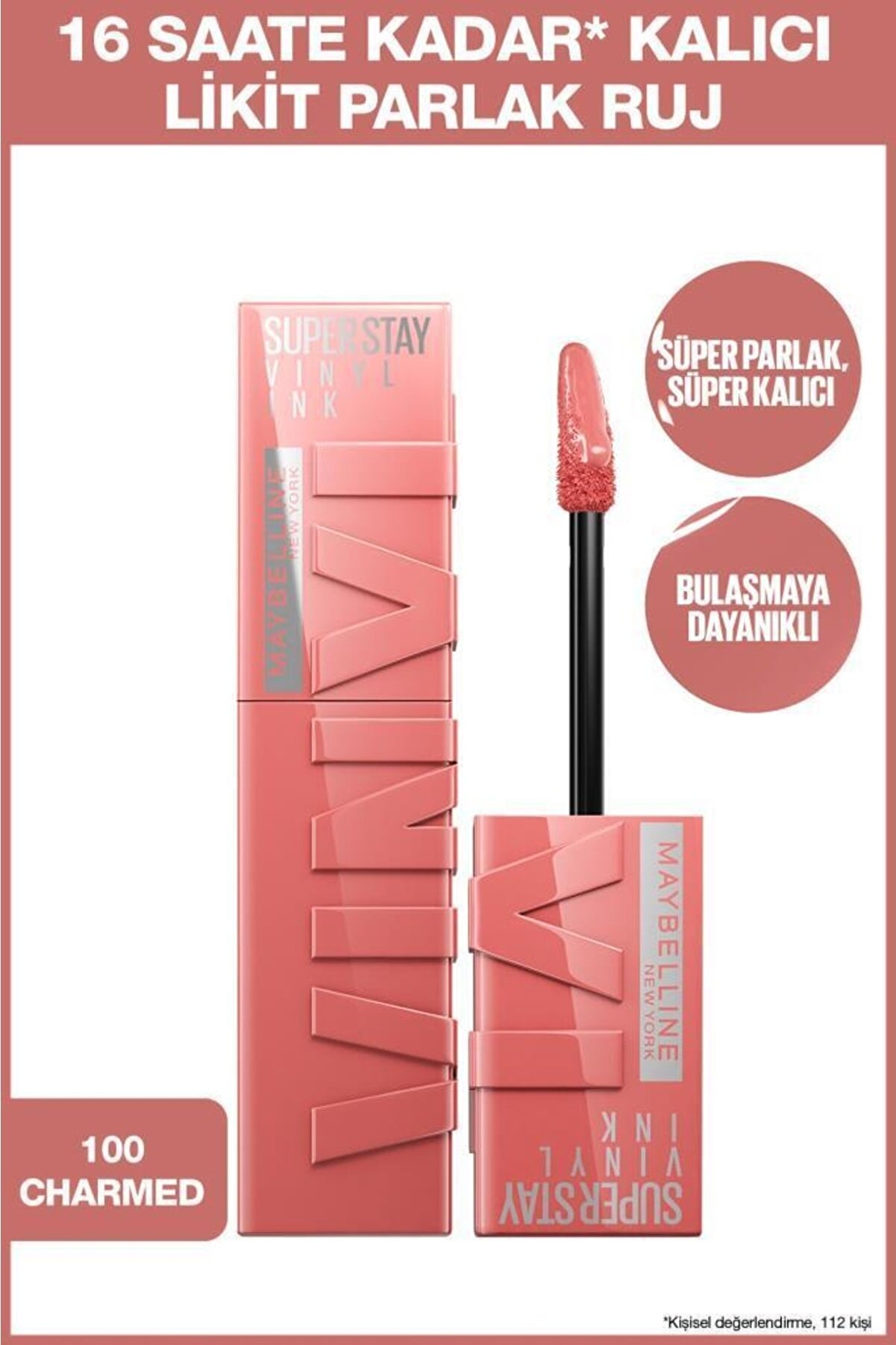رژ لب براق مایع جوهر وینیل Super Stay 15 Peachy میبلین Maybelline