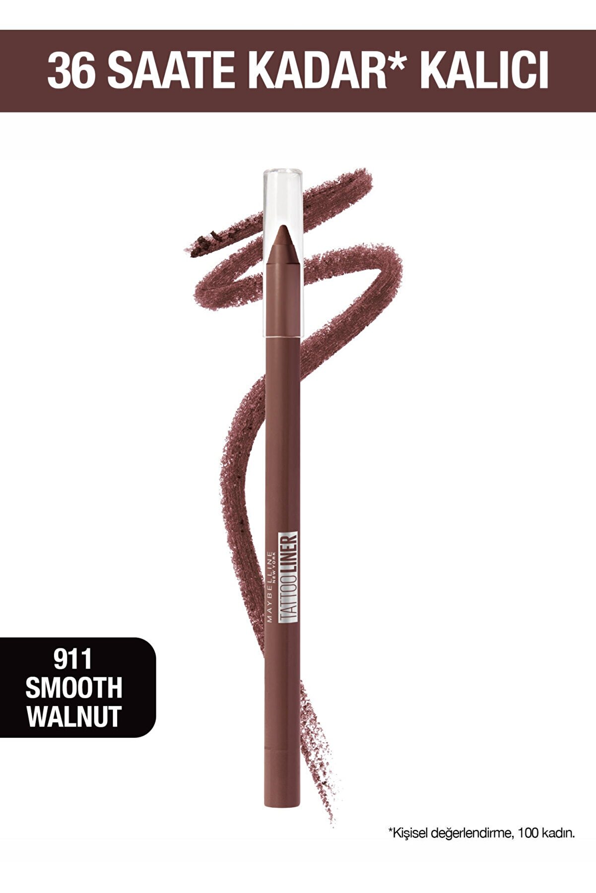 مداد چشم - 911 Smooth Walnut میبلین Maybelline